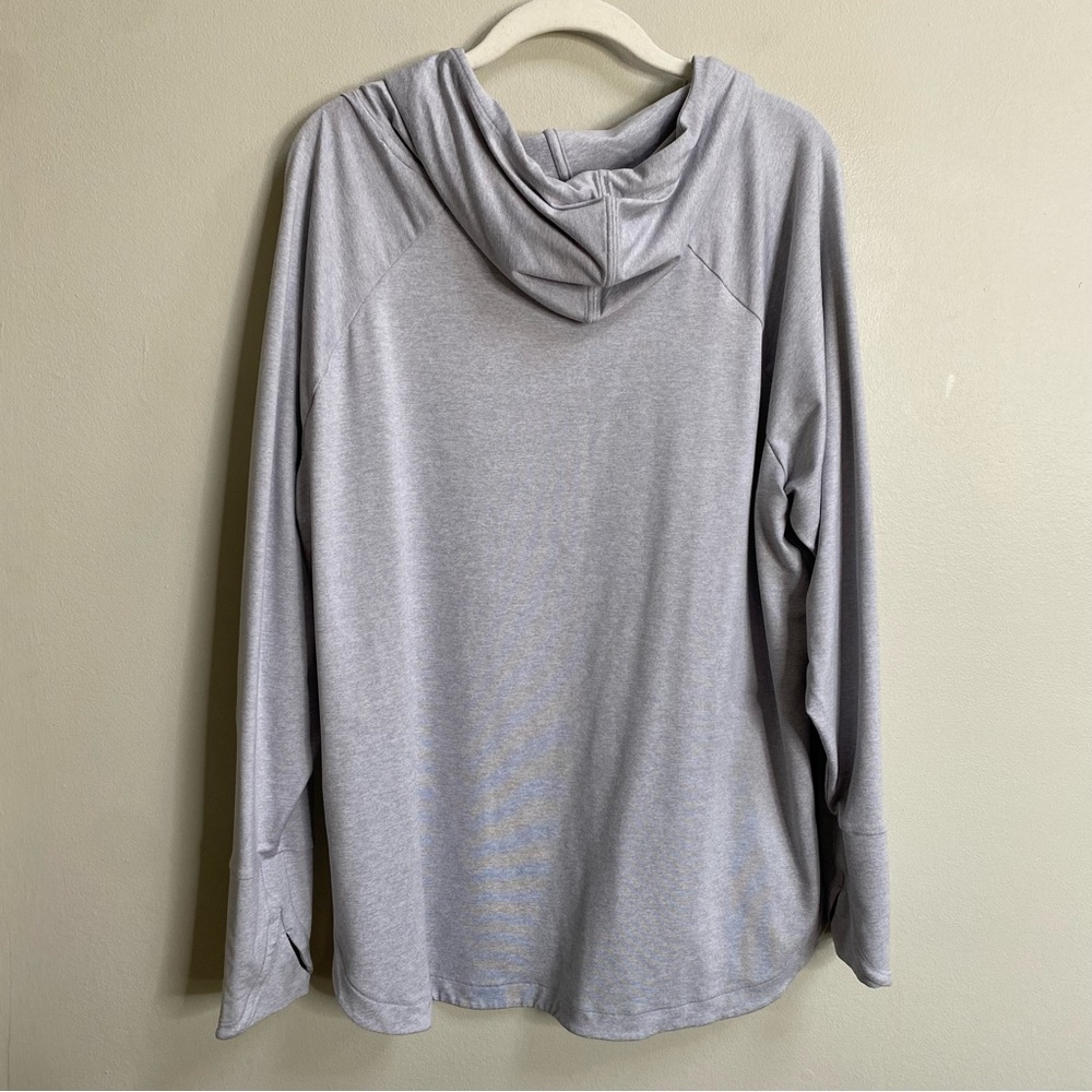 Athleta Light Heather Grey Uptempo Hoodie Size 1X - Picture 11 of 16